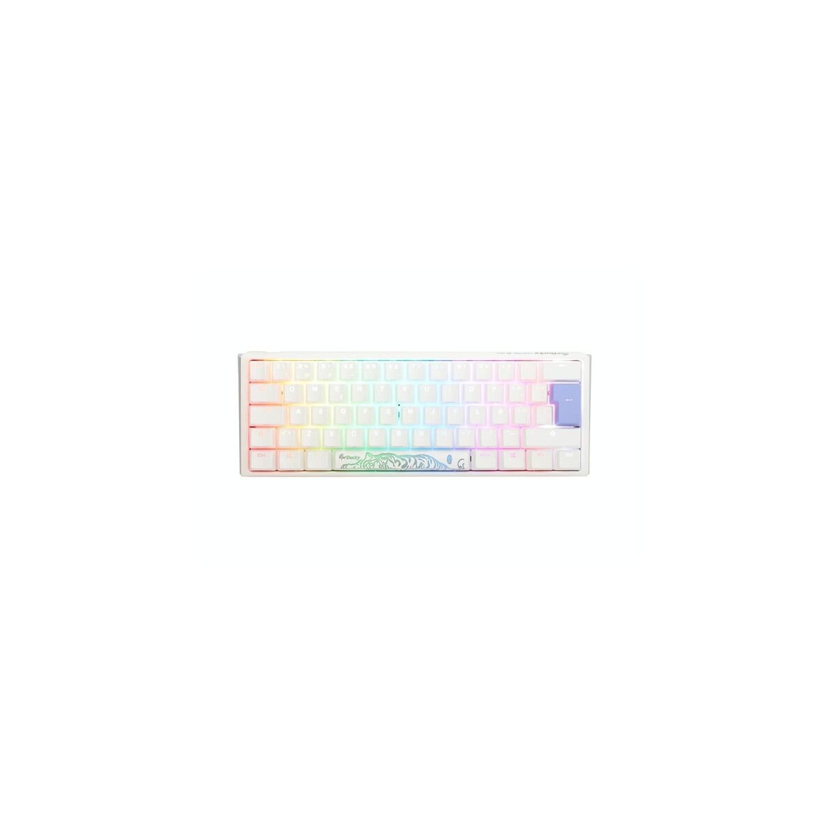 Teclado Gaming Ducky One 3 Mini Blanco Qwerty Español